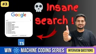 Autocomplete Search Bar | Win Frontend Machine Coding Interview Questions using React 