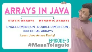👉 Arrays In Java | Static vs Dynamic Arrays | 1D, 2D, Irregular Arrays Explained in Telugu