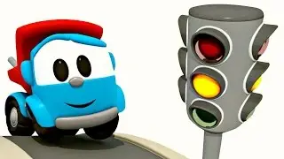 Léo le camion curieux - Apprendre les couleurs. Dessin animé