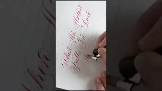 Beautiful Copperplate Calligraphy Tutorial