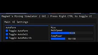 Mining Simulator 2 Auto Mine, Auto Rebirth, and Auto Sell Script