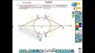Class 10 |  NCERT EX 11.2 | Q 3 | Construction |  Construction of Tangents