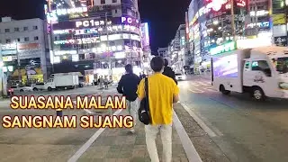 SUASANA MALAM DI SANGNAM SIJANG KOREA SELATAN