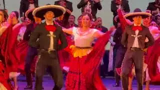 Mexico City. Ballet folclórico de Amalia Fernández en Palacio de bellas artes.
