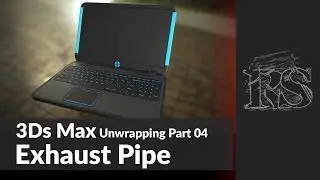 3Ds Max Unwrapping Beginner (Sinhala) - Exhaust Pipe - Part 04