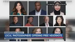 Local photographers offering free headshots