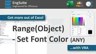 Set Cell Font Color with Range.Font.Color & RGB - Excel VBA