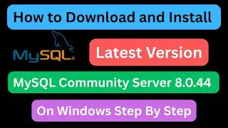 How to download and install latest version of MySQL Community Server 8.0.44