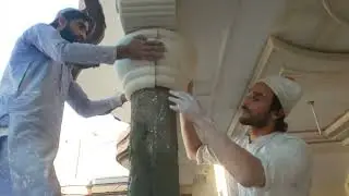How to make new baranda pillar design ceiling gypsum