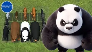 Angry Panda in Merge & Hunt - Wild Animals