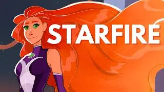 DRAWING STARFIRE FROM TEEN TITANS Illustration on Procreate #speedpaint #comicbookartist