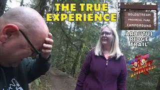 Hiking isn't easy at Goldstream Provincial Park.