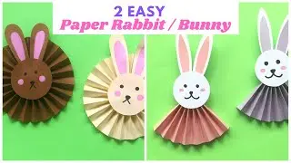 2 Easy Bunny Rabbit Paper Crafts