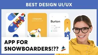 App for SNOWBOARDERS? Best animation UI/UX design inspiration!