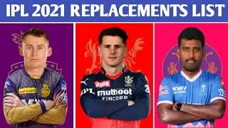 IPL 2021 REPLACEMENT PLAYERS LIST || IPL 2021 REPLACEMENT PLAYERS || IPL 2021 SECOND PHASE ||