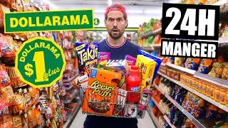 I ONLY EAT DOLLARAMA QUEBEC FOOD FOR 24 HOURS - HUBY