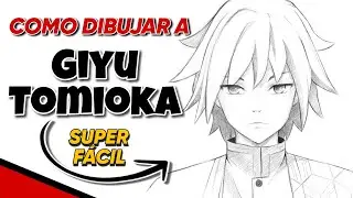 COMO DIBUJAR UN ROSTRO | ANIME | GIYU TOMIOKA