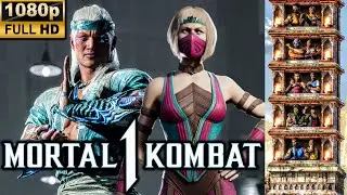 MK1 *ICE LIU KANG* KLASSIC TOWER GAMEPLAY!! (KHAMELEON AS KAMEO) 1080p 60 FPS (MORTAL KOMBAT 1) MK12