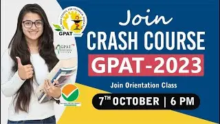 GPAT CRASH COURSE 2023 JOIN NOW