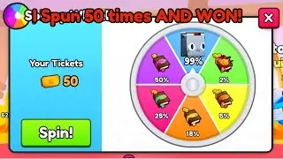 🎁I SPUN The Spinny Wheel *50* Times AND WON!🎁