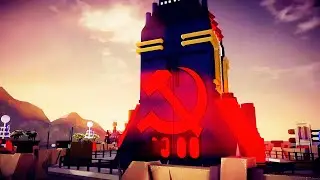 Soviet Base - [Besiege] 3D Animation | Red Alert 2 Remastered to 4k by RTX 4080