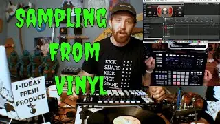 Making a boombap beat from a vinyl record from scratch - Start to finish no edits