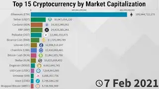 Top 15 Cryptocurrency by Market Capitalization - 2013/2021