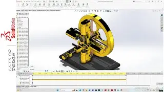 Solidworks Tutorial # 258 THE PLUS FOUR STEAM ENGINE by SW Easy Design