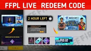 Free Fire FFPL Redeem Code ? | 15 January Pro League Redeem Code FF | Match Day 3  Redeem Code FF