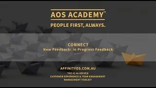 CONNECT - New Feedback: In Progress Feedback  | AOS ACADEMY™ | AFFINITY OS™ Tutorial