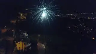 Serdar Dayı 61.Yaş Günü Köy Ev Havai Fişek Gösterisi Drone Çekimi