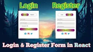 How to Make Login and Registration Form in React (Beginners) | Sign In and Sign Up using ReactJS