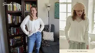 2022 A/W Review with  @FreshlyReadBooks  | Evie V-neck White Cable Sweater