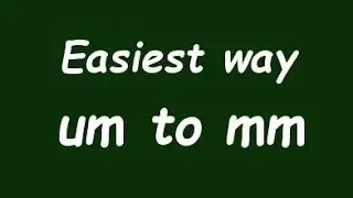 ✅ Convert Micrometer to Milimeter (µm to mm) - Formula, Example, Convertion Factor