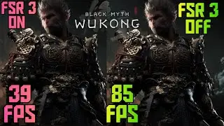 BLACK MYTH WUKONG -DLSS FG ON VS DLSS FG OFF COMPARISON