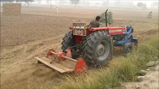 385 tractor with rotavator - massey ferguson tractor video