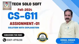 CS611 Assignment 1 Solution Fall 2024 100% accurate by Tech solo || CS611 Assignment 1 solution 2024