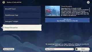 [Genshin Impact] Realms of Guile and War - Utmost Deception (Apex Hostility)