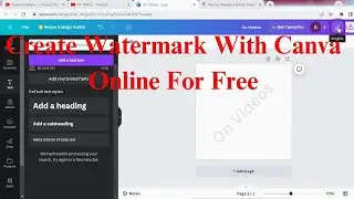 Create Watermark With Canva Online For Free (On PC / Laptop)