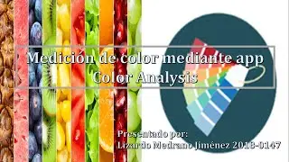 Medición de color mediante Color Analysis 🌈🔍