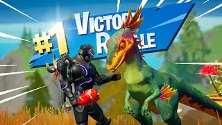 I WON with DINOSAURS in Fortnite