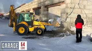 ГАРАЖ МЕЧТЫ 54 - НАЧАЛОСЬ 😱 приехала спецтехника