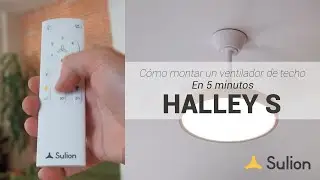 Sulion - Ventilador de techo decorativo HALLEY S - Instalación y uso
