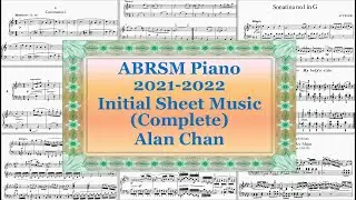 ABRSM Piano 2021-2022 Grade 0 Initial Sheet Music (Complete)