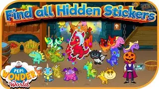 Find All Hidden Stickers at Sky Sailer Village |  Pepi Wonder World #90 | Pepi Play | HayDay