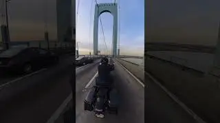 Whitestone Bridge NYC! #music #automobile #sunset #travel #aesthetic #electric #vlog #winter