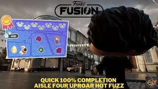 Funko Fusion - Quick Aisle Four Uproar Hot Fuzz 100% Collectibles Completion