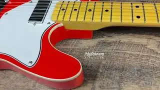 MyDream Partcaster Custom Built - Fiesta Red Thinline Lollar Firebird