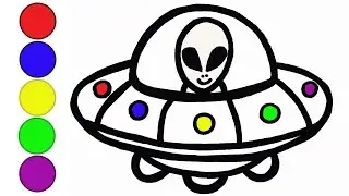 How to draw an alien / Bolalar uchun begona rasm chizish  