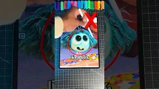 Never Draw Envy THIS Way! 😡 Inside Out #art #insideout2 #shorts